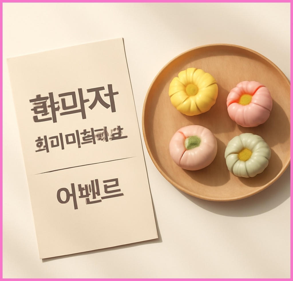 화과자 원데이클래스 이벤트, 왜 뜨거운 관심을 받는가? 관련 이미지 1